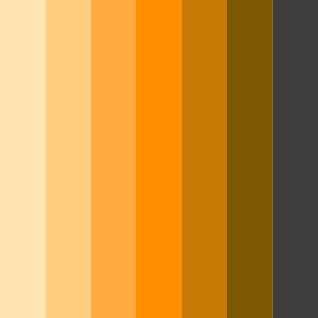 Download earthy orange color palette PNG image (square)