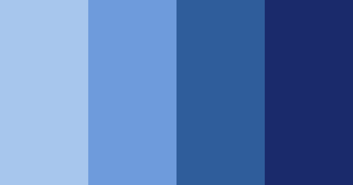 Download shades of blue color palette PNG image (landscape)