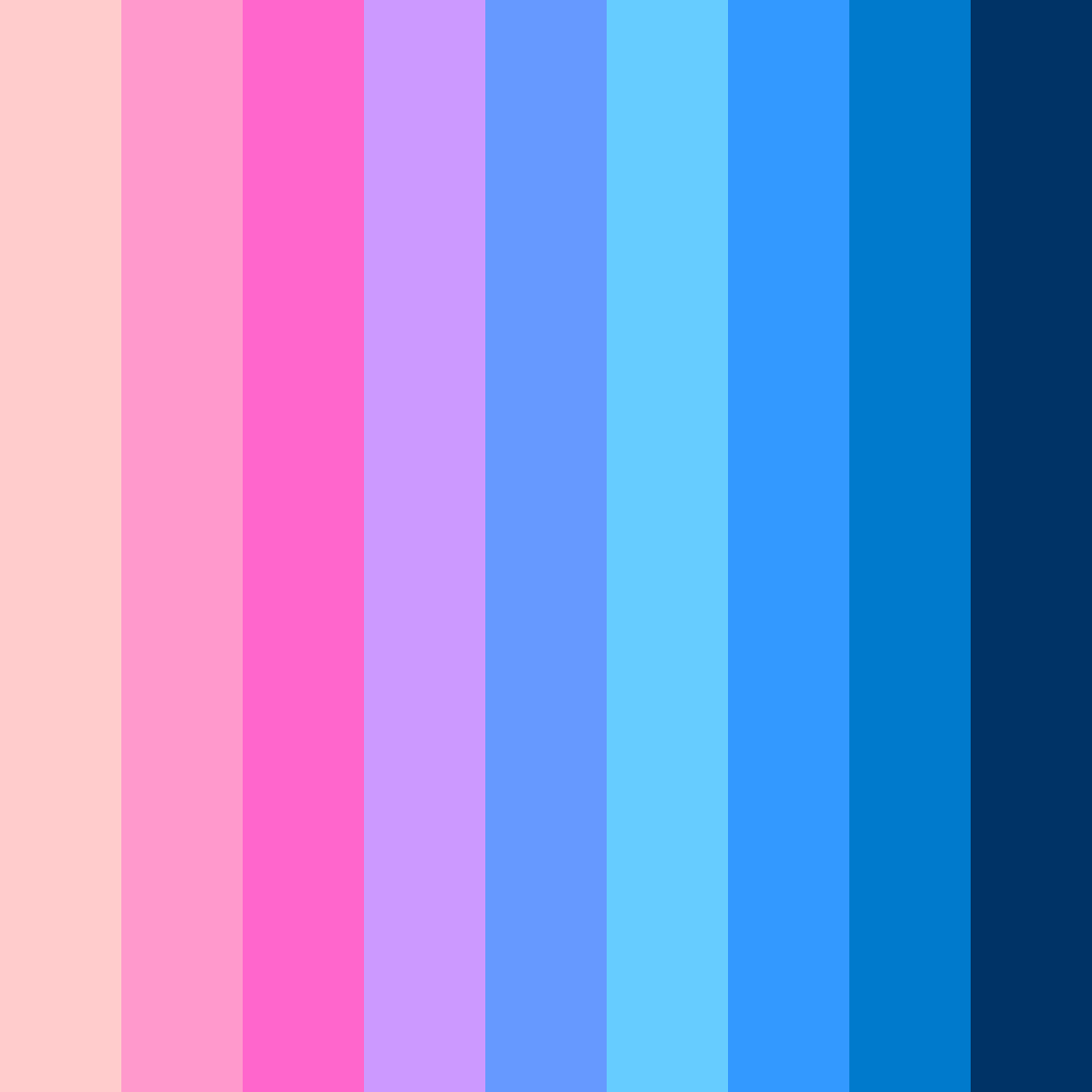 Download red to blue spectrum color palette PNG image (square)