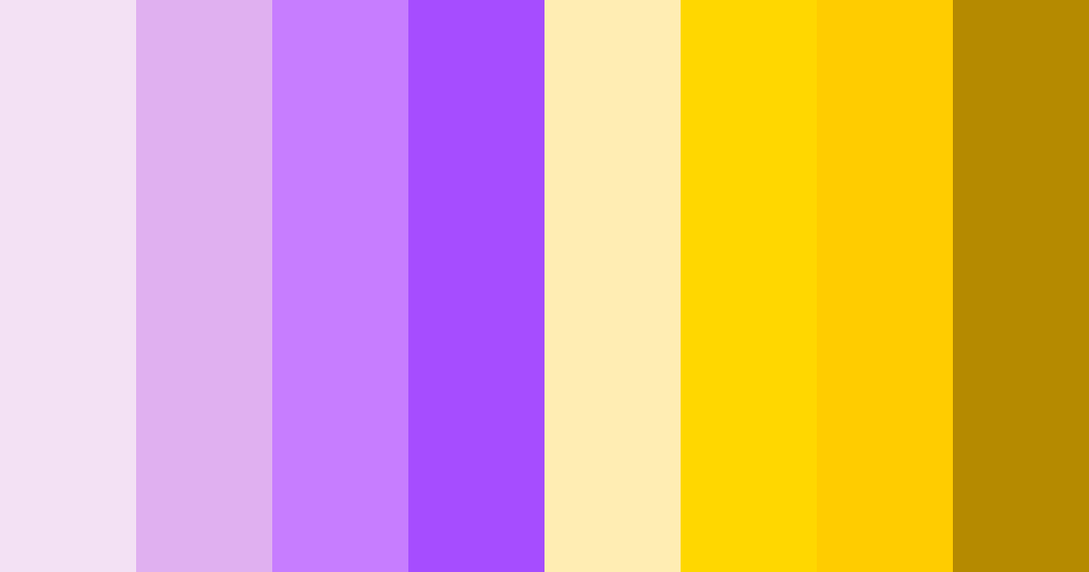 Download purple and gold dream color palette PNG image (landscape)