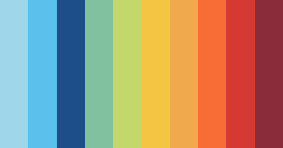 Download coastal fiesta color palette PNG image (landscape)