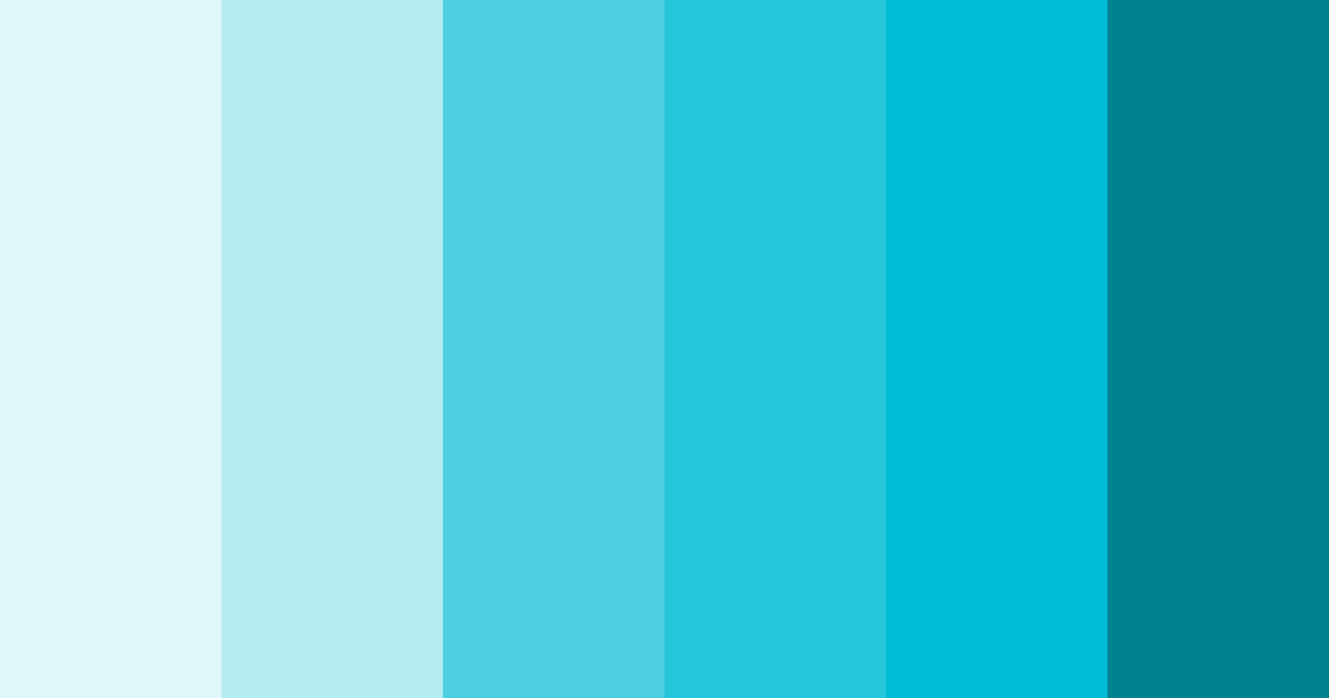 Download aqua mood color palette PNG image (landscape)