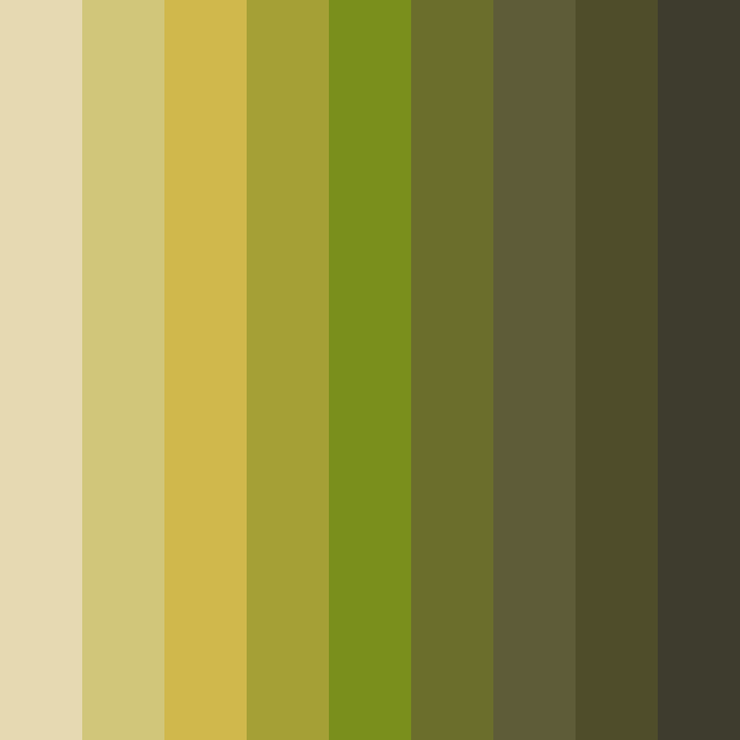 Download tea garden harmony color palette PNG image (square)