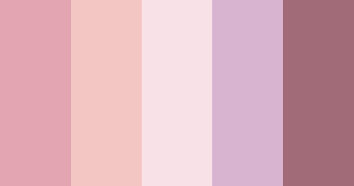 Download soft pink color palette PNG image (landscape)