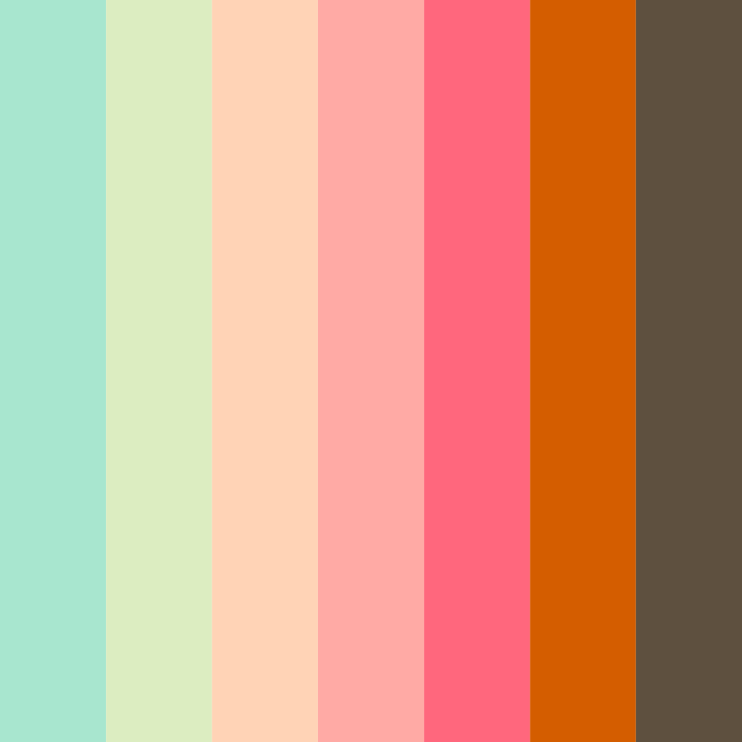 Download serene sanctuary color palette PNG image (square)