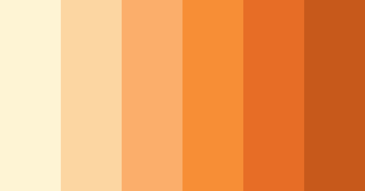 Download orange sunshine color palette PNG image (landscape)