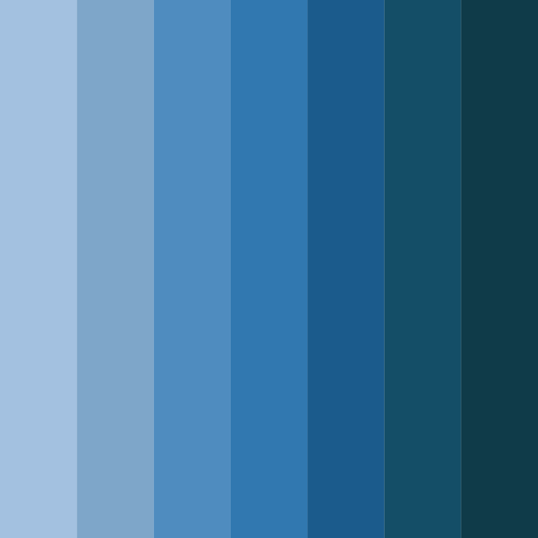 Download surrealist blue color palette PNG image (square)
