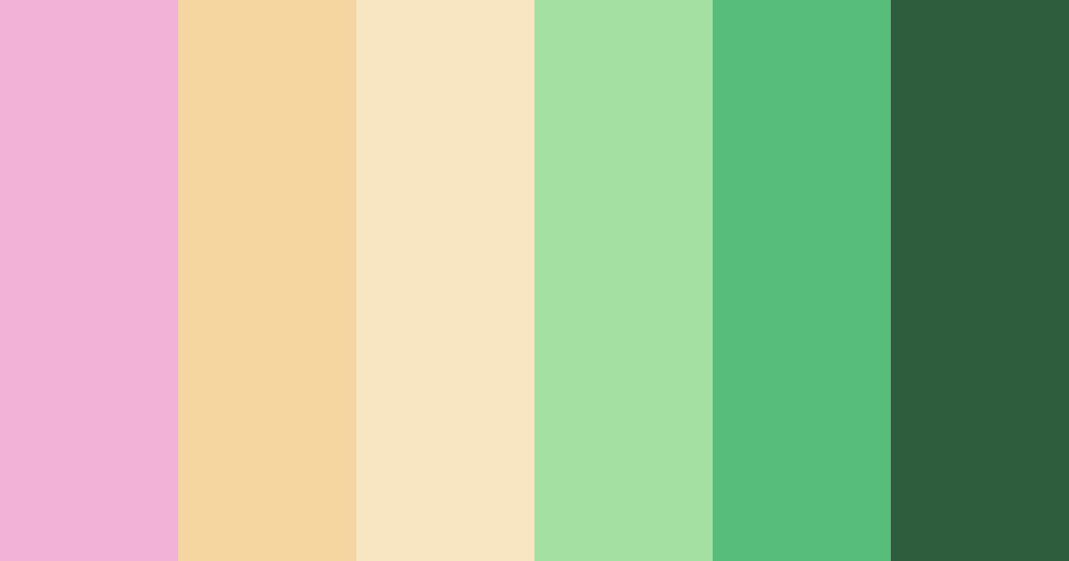 Download playful whimsy color palette PNG image (landscape)