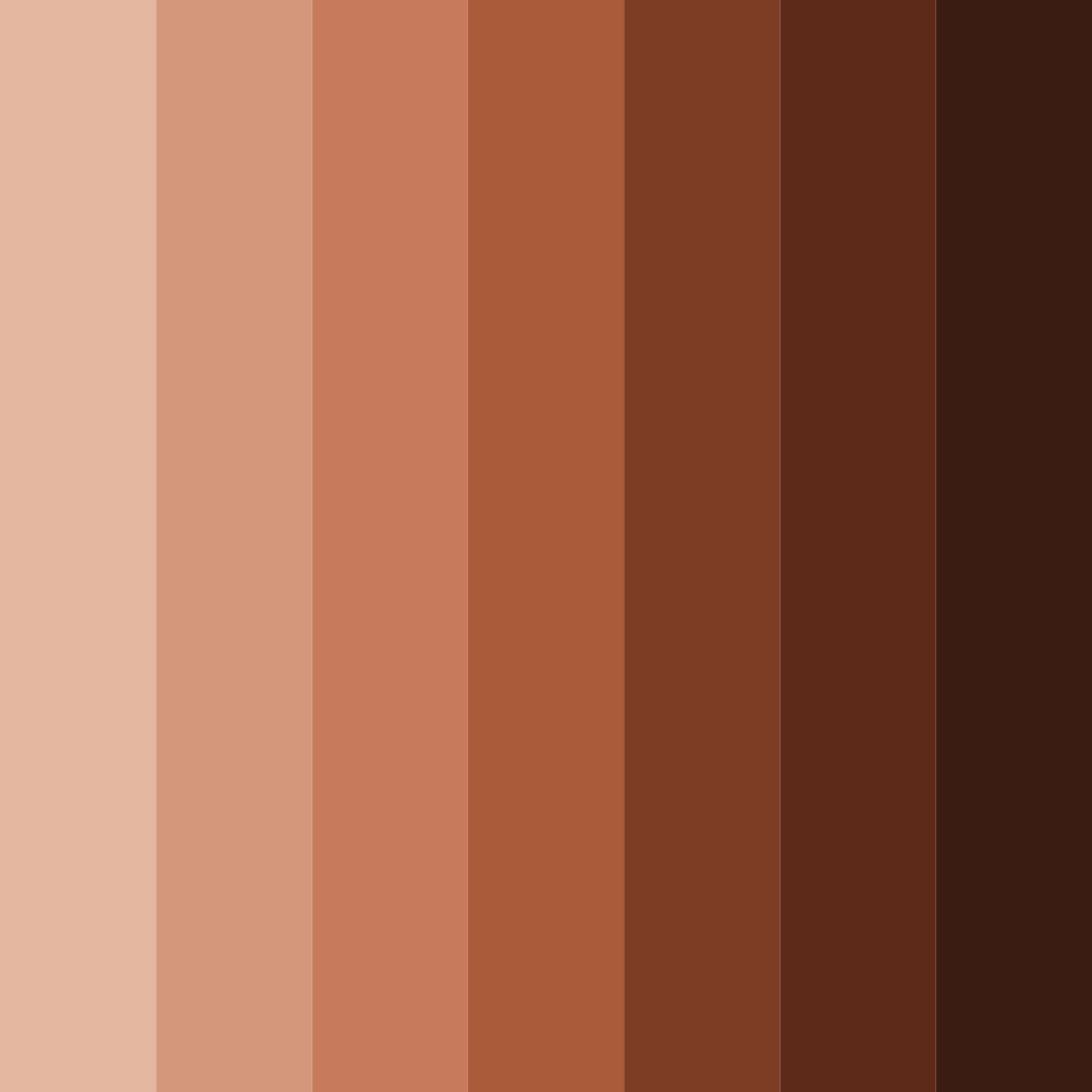 Download shades of rust color palette PNG image (square)