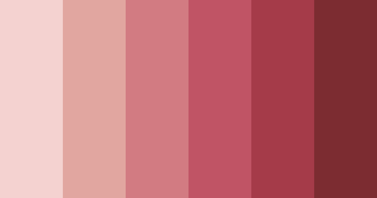 Download dusty pink shades color palette PNG image (landscape)