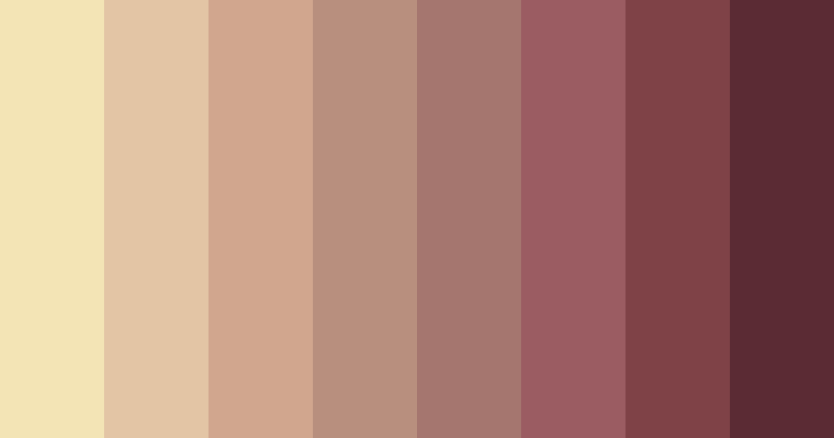 Download rustic elegance color palette PNG image (landscape)