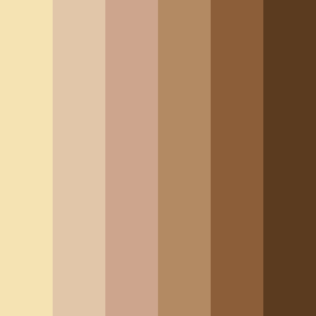 Download brown tones color palette PNG image (square)