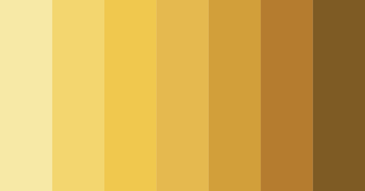 Yellow Sunset Color Palette - ColorDrop