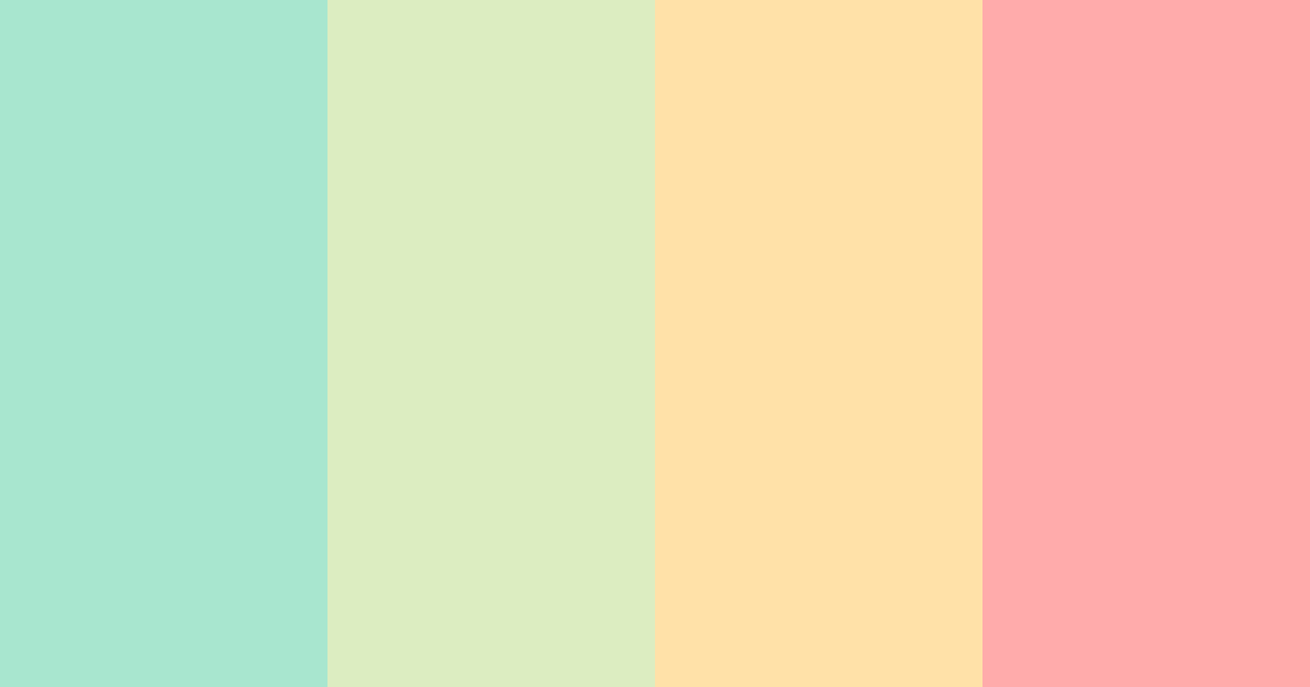 Download fashionable green color palette PNG image (landscape)