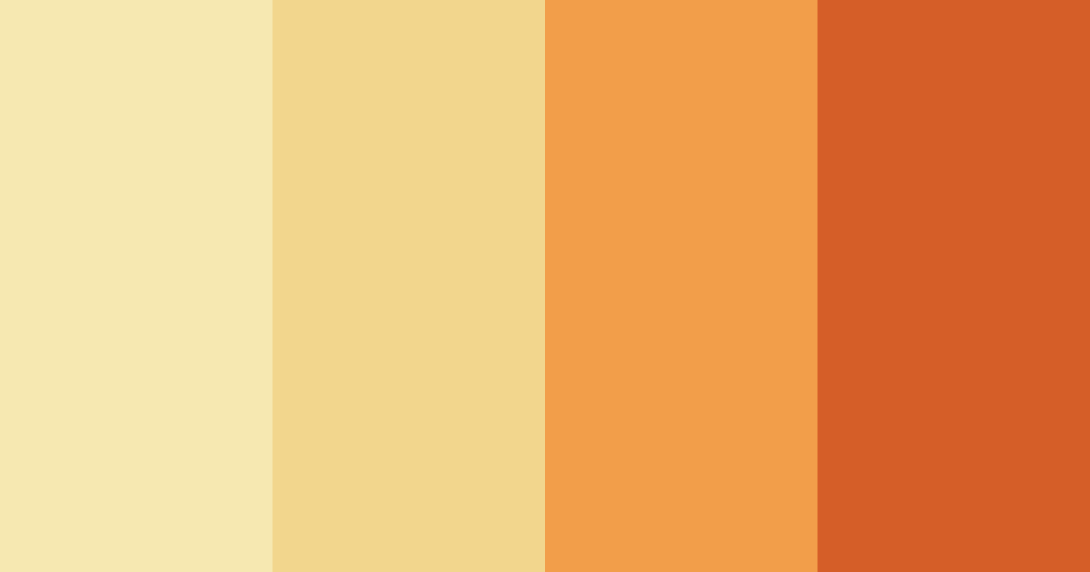 Download golden blossoms color palette PNG image (landscape)