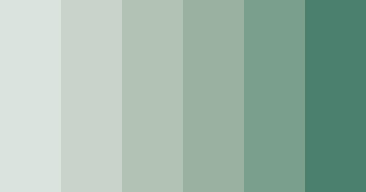 Download whispering greens color palette PNG image (landscape)