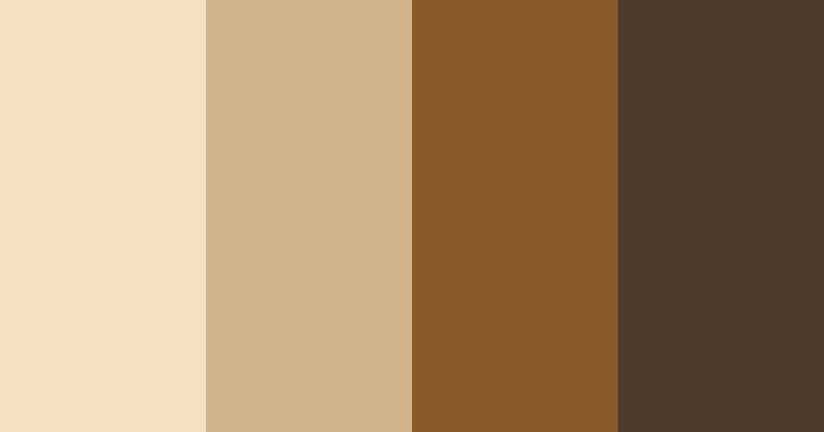 Download elegant brown color palette PNG image (landscape)