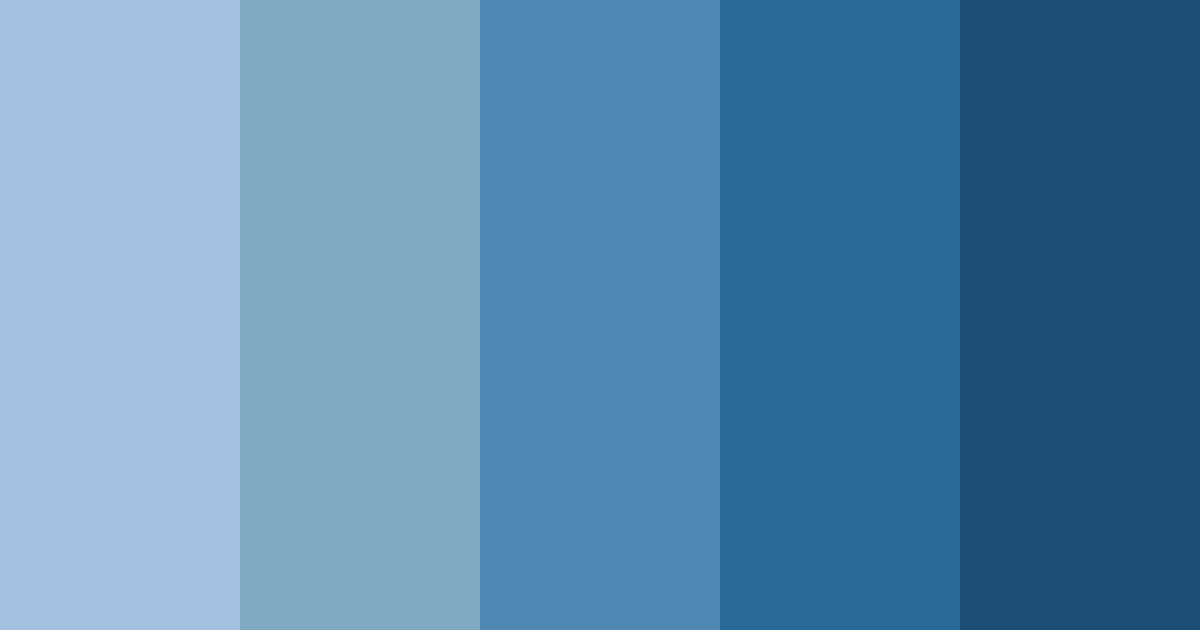 Download deep blue shades color palette PNG image (landscape)