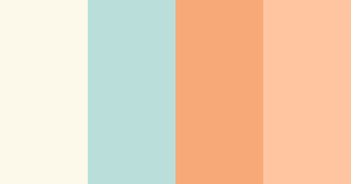 Download creamy peach color palette PNG image (landscape)