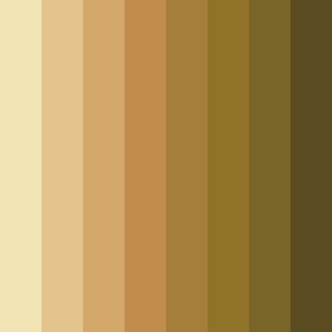 Download golden dunes color palette PNG image (square)