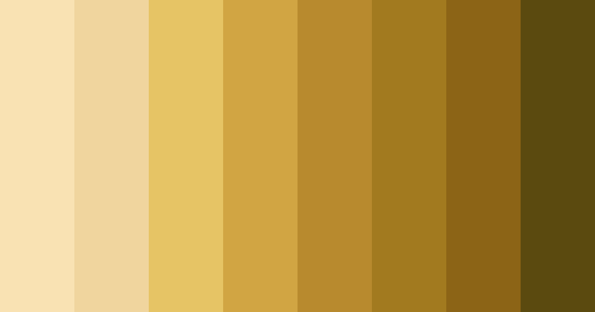 Download golden elegance color palette PNG image (landscape)