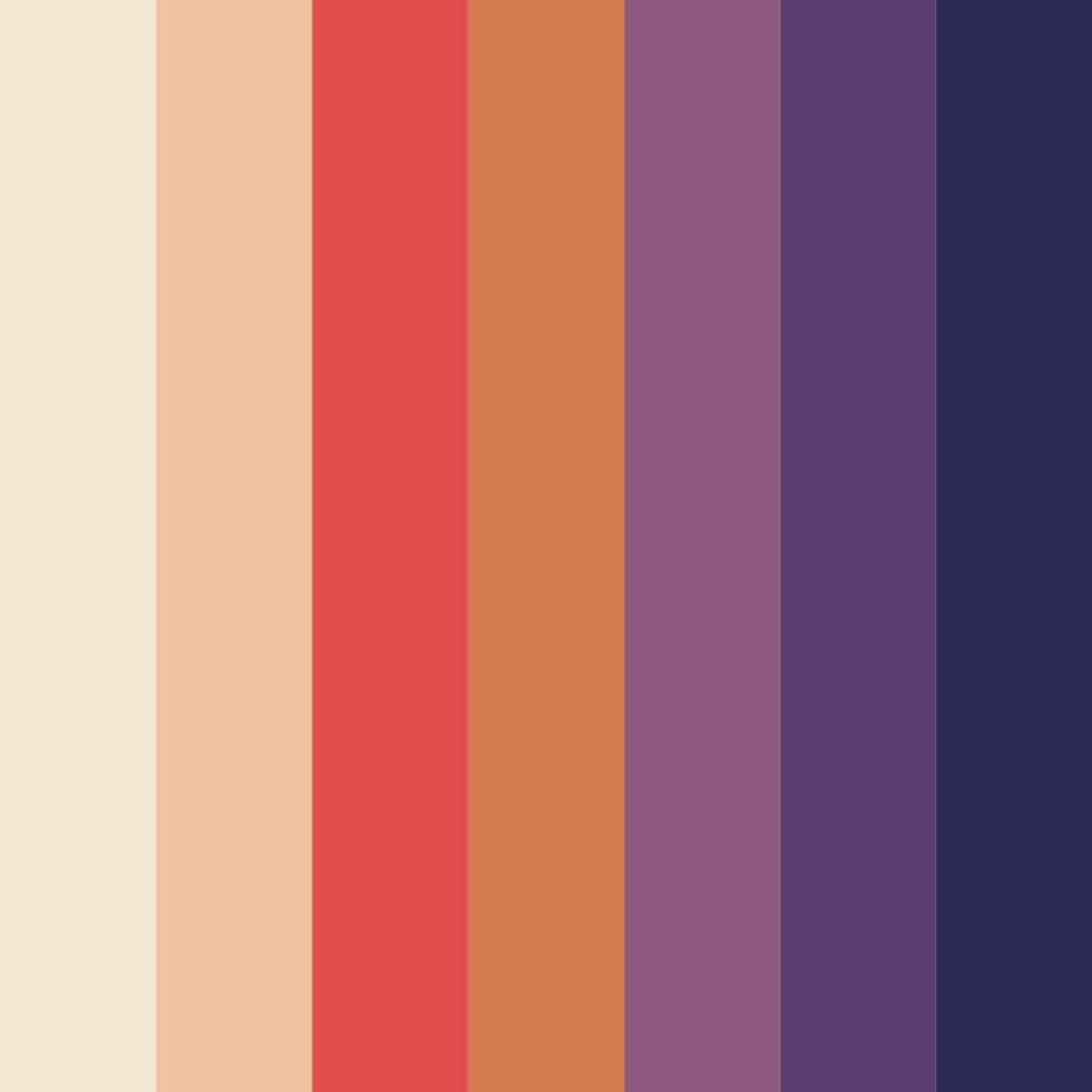 Download bourbon street charm color palette PNG image (square)