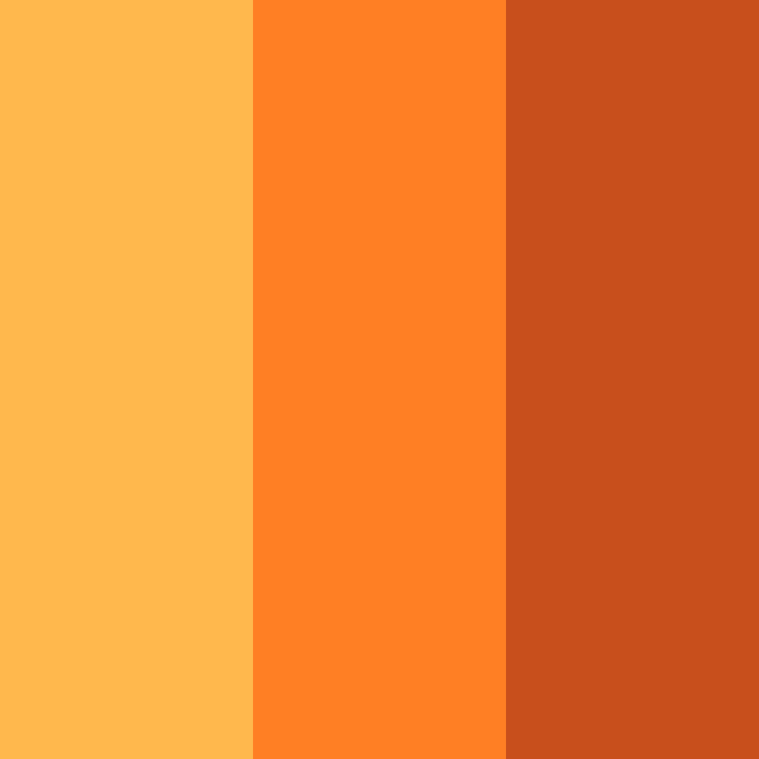 Download autumn orange color palette PNG image (square)