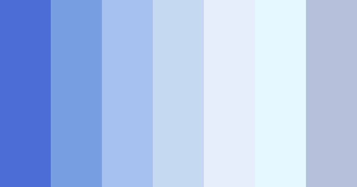 Download blue serenity color palette PNG image (landscape)