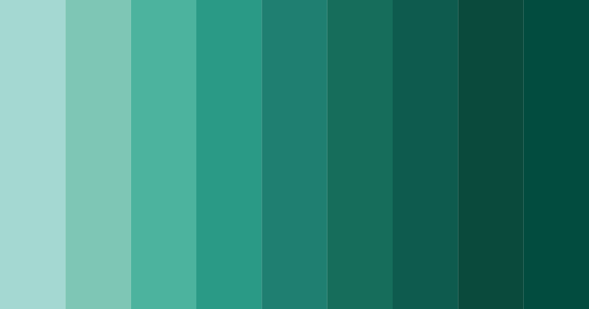 Download dark teal color palette PNG image (landscape)