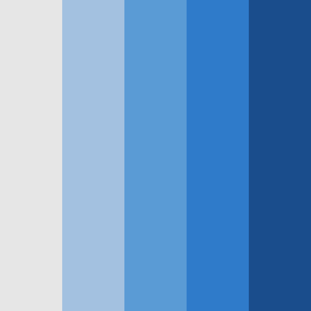 Download blue and white harmony color palette PNG image (square)
