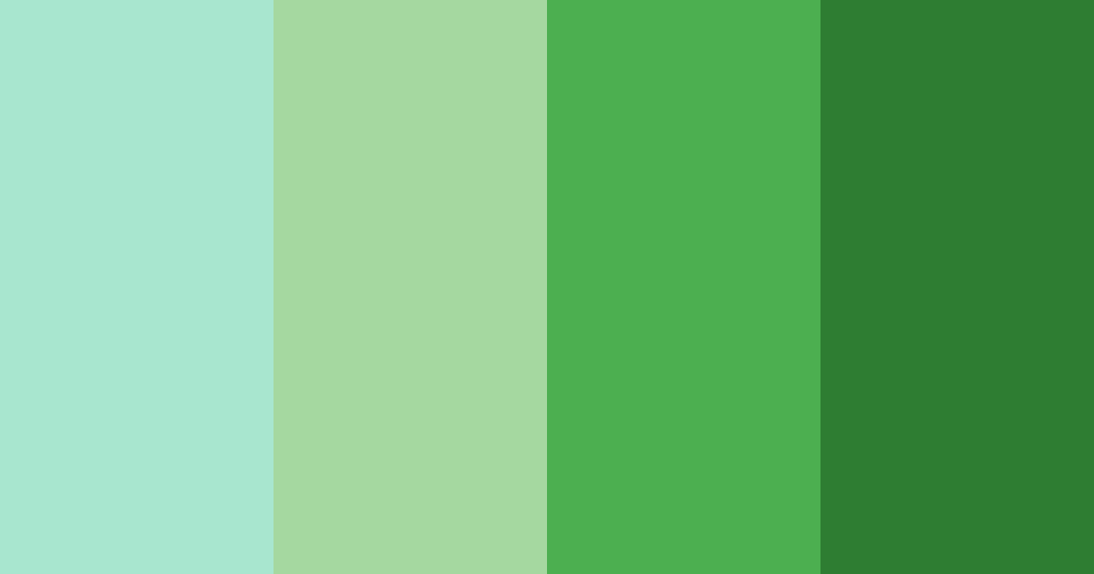 Download verdant harmony color palette PNG image (landscape)