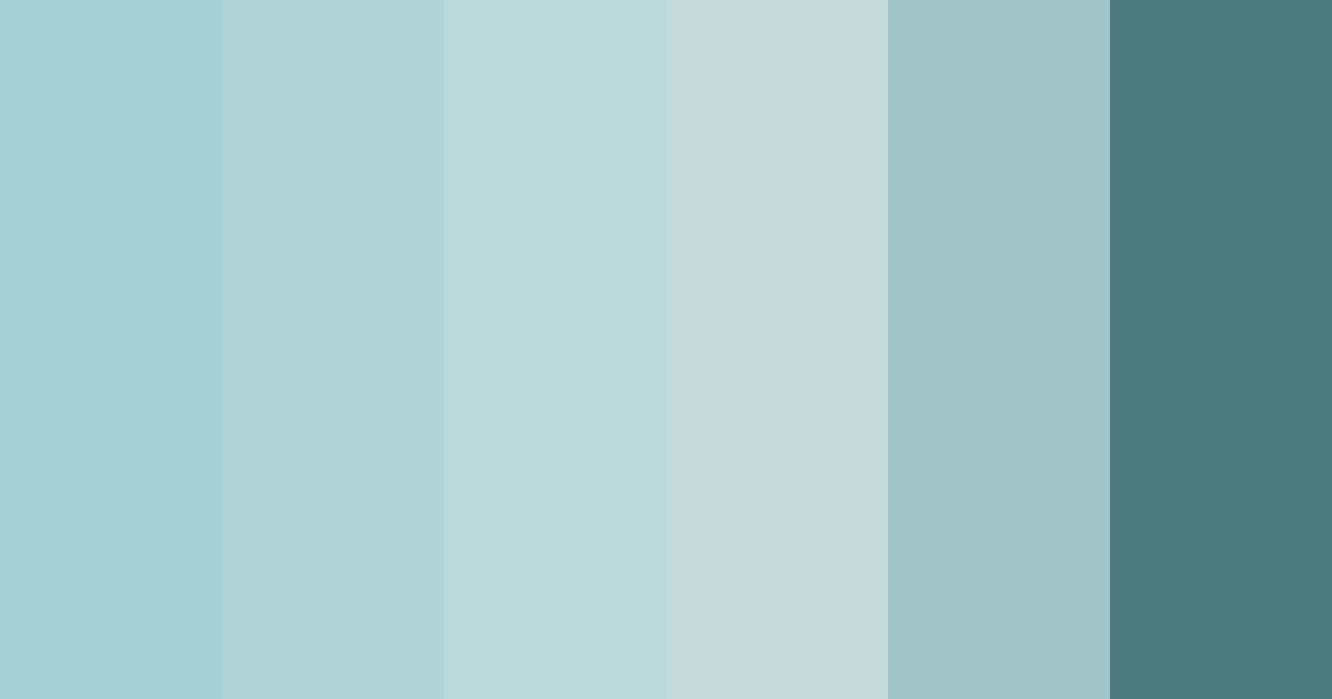 Download ocean breeze serenity color palette PNG image (landscape)