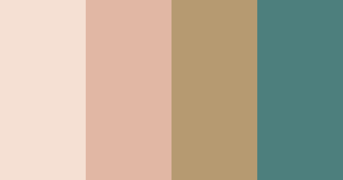 Download golden rose garden color palette PNG image (landscape)