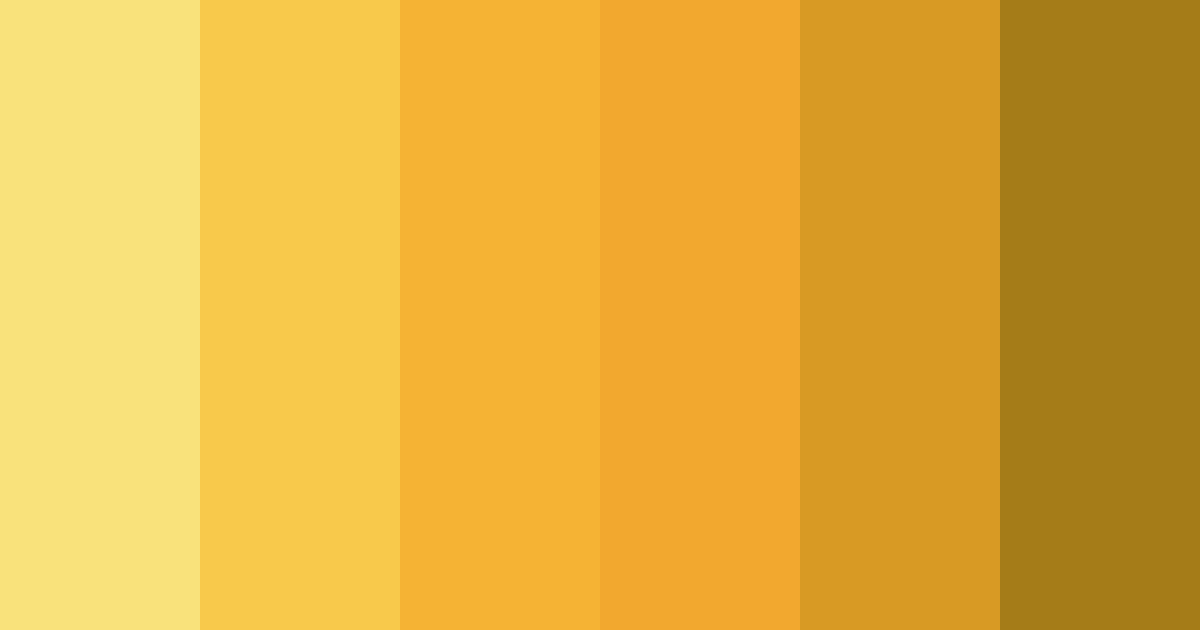 Download golden hues color palette PNG image (landscape)