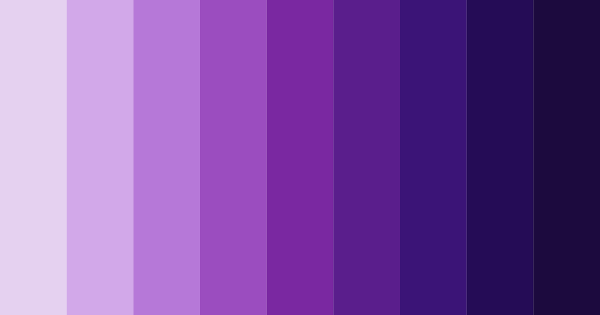 Download vivid purple shades color palette PNG image (landscape)