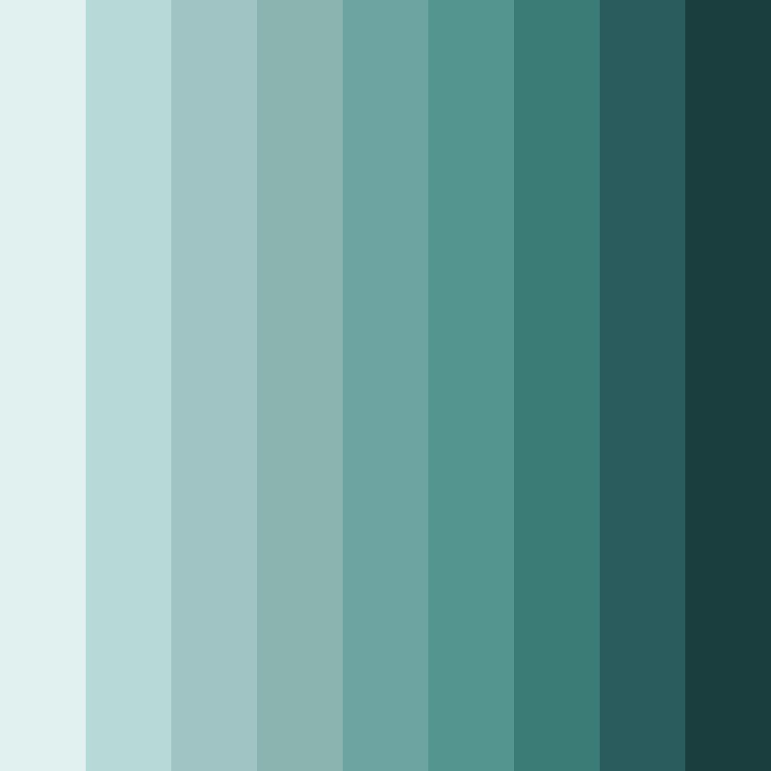 Download serene teal oasis color palette PNG image (square)