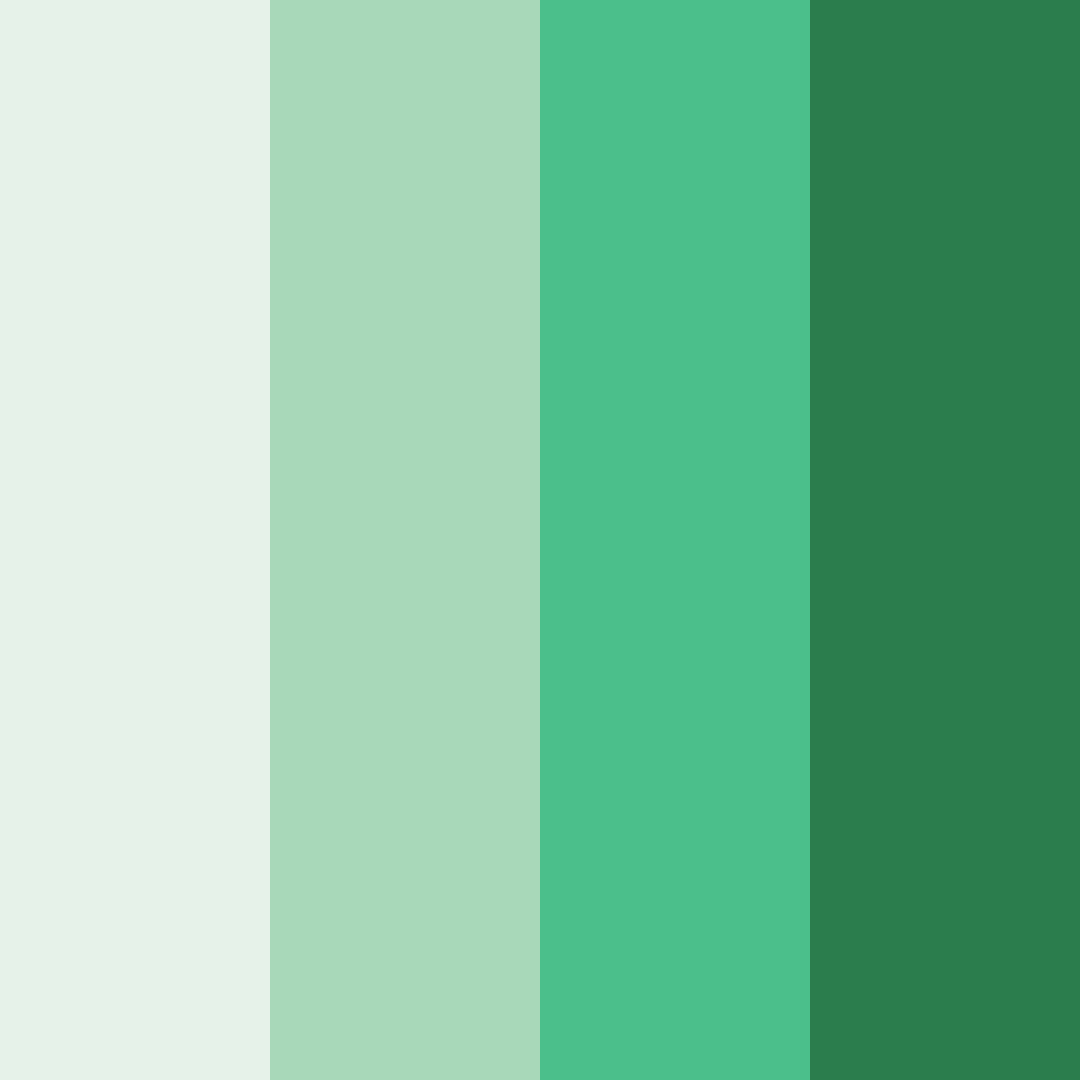 Download evergreen whispers color palette PNG image (square)