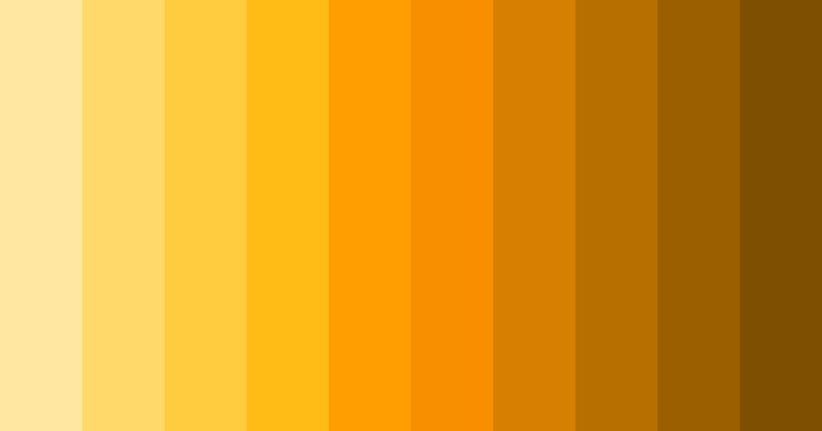 Download golden summer glow color palette PNG image (landscape)