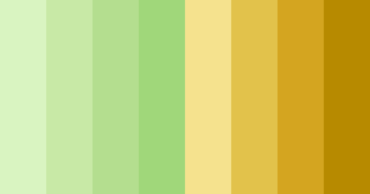 Download pastel green yellow color palette PNG image (landscape)