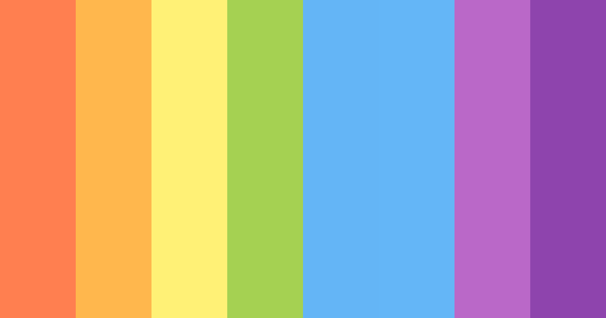 Download joyful spectrum color palette PNG image (landscape)