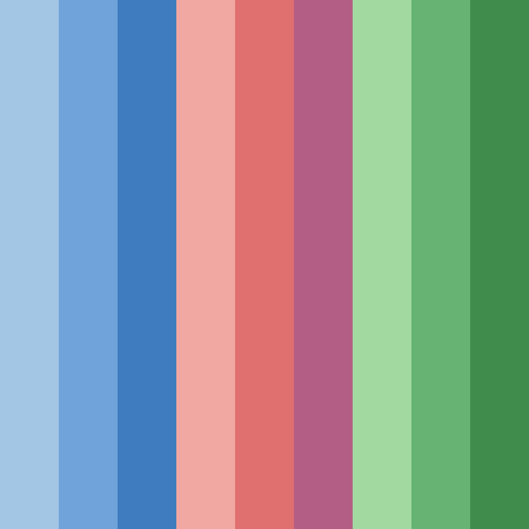 Download vibrant blue and friends color palette PNG image (square)