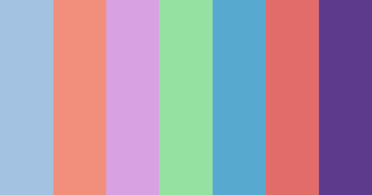 Download colorful dreamscape color palette PNG image (landscape)