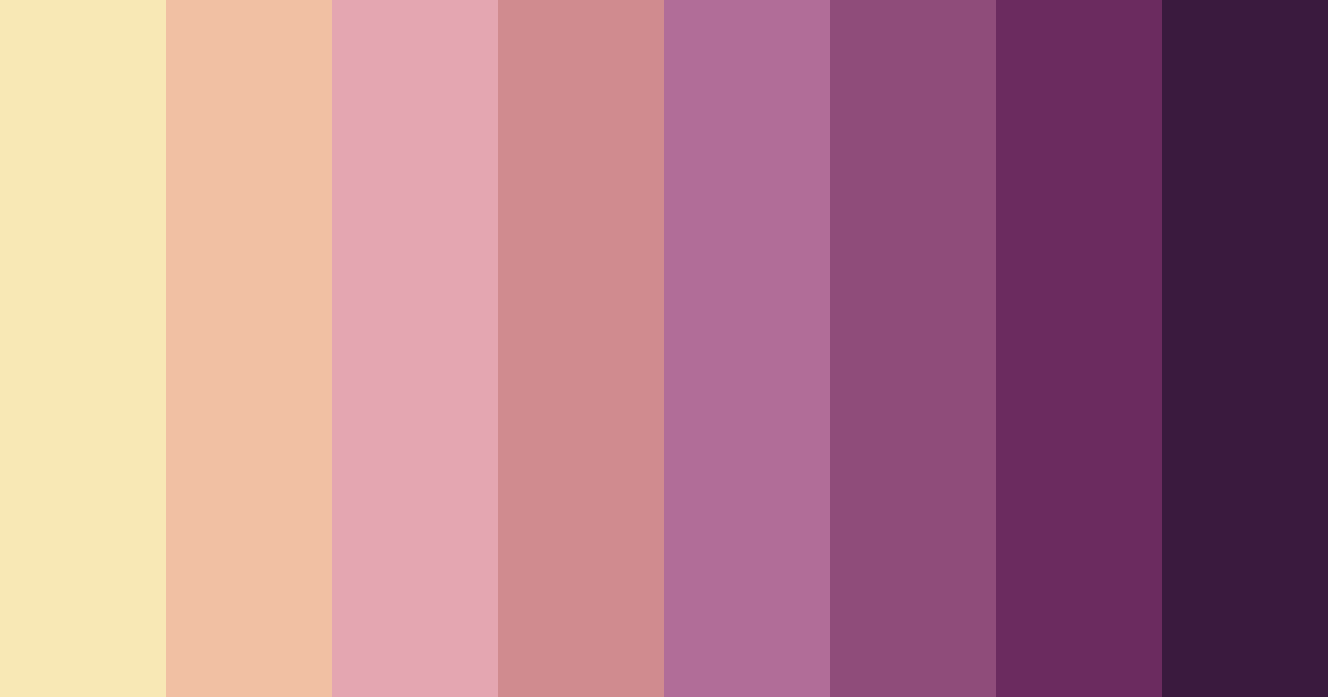 Download blushing twilight color palette PNG image (landscape)