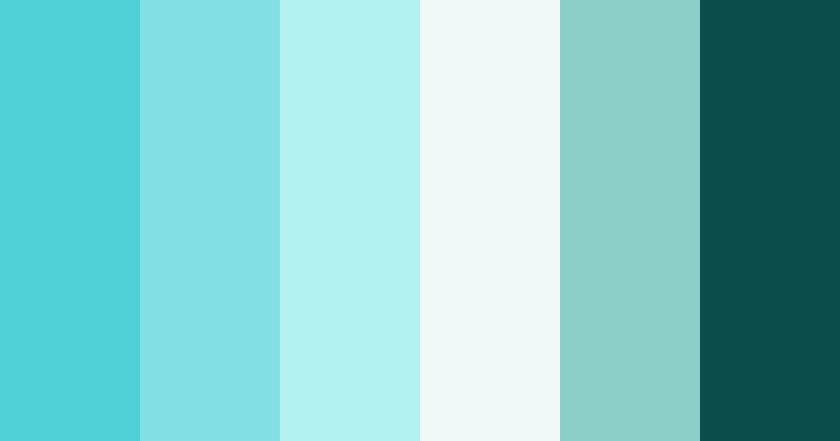 Download teal beach color palette PNG image (landscape)