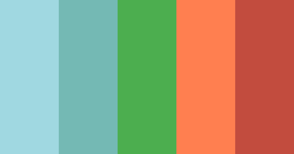 Download ocean breeze color palette PNG image (landscape)