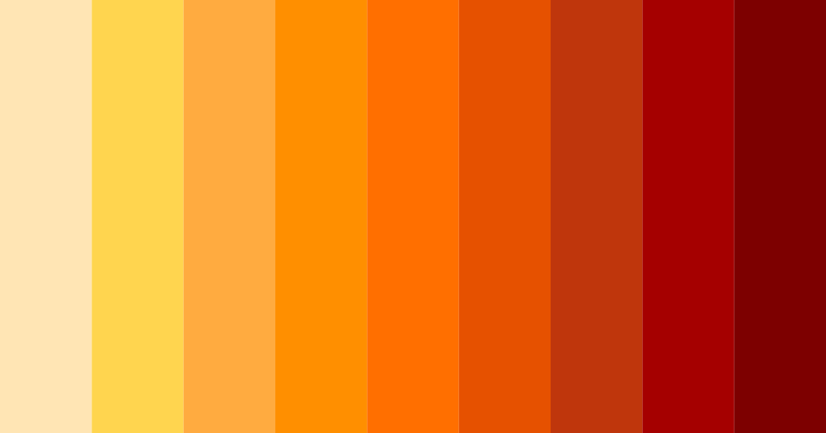 Download warm orange sunrise color palette PNG image (landscape)