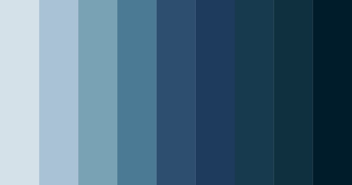 Download blue winter color palette PNG image (landscape)