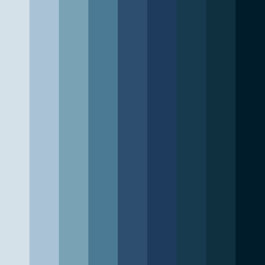 Download blue winter color palette PNG image (square)