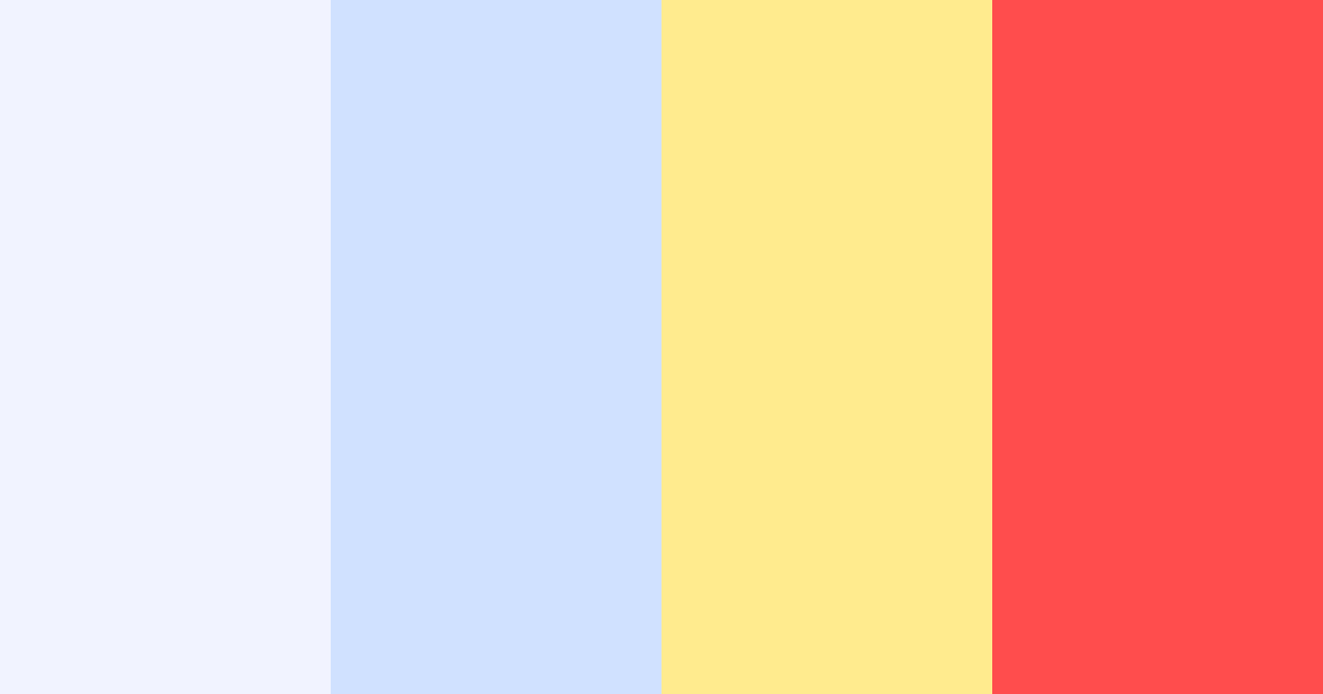 Download bright blue red color palette PNG image (landscape)