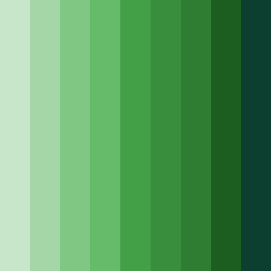 Download verdant serenity color palette PNG image (square)
